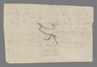 L 01262
<br/>
Label met opschrift
<br/>
<em>Escher von der Linth, Johannes Conrad (1767-1823)</em>